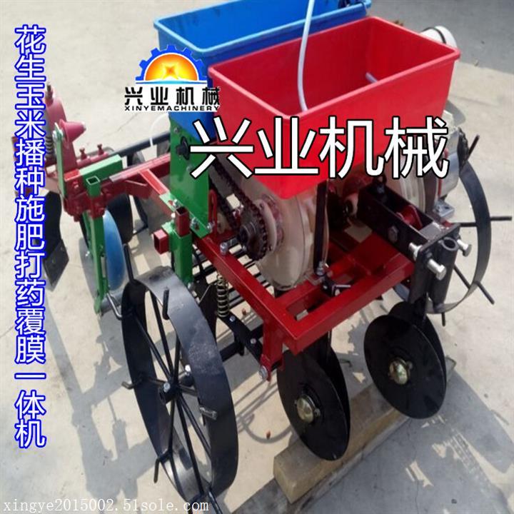 手扶玉米播種覆膜機 花生播種打藥覆膜機  農用覆膜機